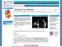 Tablet Screenshot of e-cardiologie.com